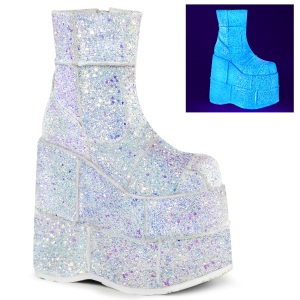 Glitter 18 cm STACK-201G miehille nilkkurit cyberpunk bootsit rimminen platform