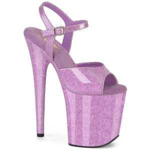 Purppura 20 cm FLAMINGO-809GP glitter platform sandaalit naisten