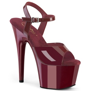 Viininpunaiset 18 cm ADORE-709 pleaser platform korolliset sandaalit naisten