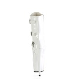 ADORE-1043 - 18 cm korkeat korkonilkkurit naisille kiiltonahka valkoiset