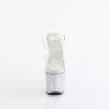 Hopeanvriset 18 cm LOVESICK-708SG glitter platform sandaalit naisten