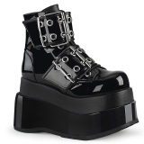 Kiiltonahka 11,5 cm BEAR-104 emo solki wedge platform nilkkurit naisten