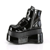 Kiiltonahka 11,5 cm BEAR-104 emo solki wedge platform nilkkurit naisten