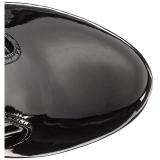 Musta Kiiltonahka 18 cm ADORE-3050 korokepohja pitkt saappaat