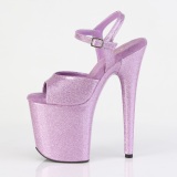 Purppura 20 cm FLAMINGO-809GP glitter platform sandaalit naisten