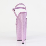 Purppura 20 cm FLAMINGO-809GP glitter platform sandaalit naisten