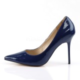 Sininen Lak 10 cm CLASSIQUE-20 suuret koot stilettos kengt