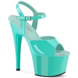 Siniturkoosi 18 cm ADORE-709 pleaser platform korolliset sandaalit naisten