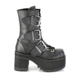 Vegaani 9,5 cm RANGER-308 gootti naisten chunky platform nilkkurit soljet