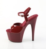 Viininpunaiset 18 cm ADORE-709 pleaser platform korolliset sandaalit naisten